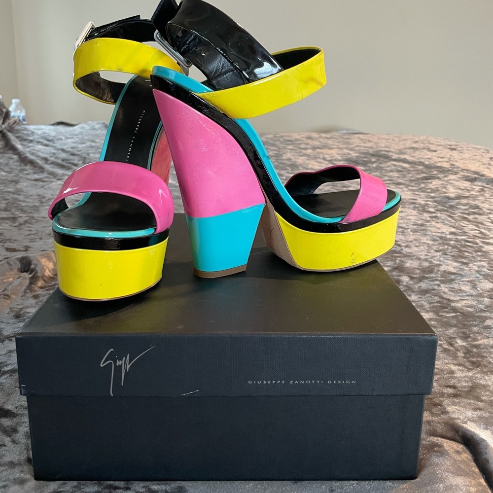 Giuseppe Zanotti Size 40 1/2 Multi Color - image 2